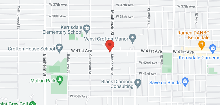 map of 2910 W 41ST AVENUE